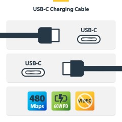 StarTech.com 30Cm (1Ft) Usb-C Charging